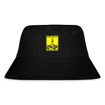 Schach Crew Verein - Stanley/Stella recycelter Bucket Hat - Schwarz - Vorne