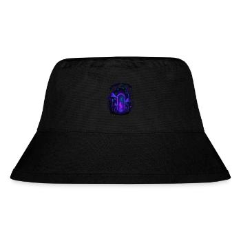 Psychedelischer Pilzwald - Magisches Portal - Stanley/Stella recycelter Bucket Hat - Schwarz - Vorne