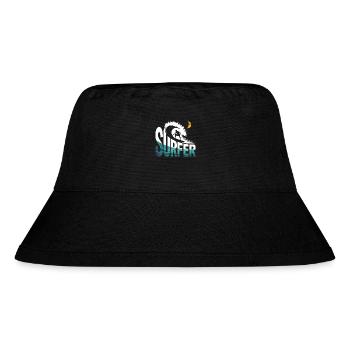 Surfers at night - Stanley/Stella Recycled Bucket Hat - black - Front