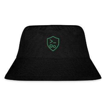 Code Shield with Gears - Stanley/Stella Recycled Bucket Hat - black - Front