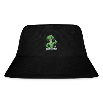 Vegan Power - Stanley/Stella Recycled Bucket Hat - black - Front