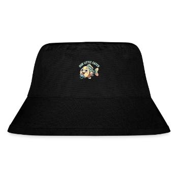 Chemise pour bébé avec drôle de poisson et tétine - Bob recyclé Stanley/Stella - noir - Devant