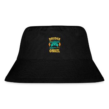 Ich Werde Onkel 2026 Laden Schwangerschaft Geburt - Stanley/Stella recycelter Bucket Hat - Schwarz - Vorne