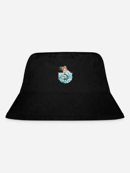 Meerjungfrau Illustration Fantasy Meereswesen - Stanley/Stella recycelter Bucket Hat - Schwarz