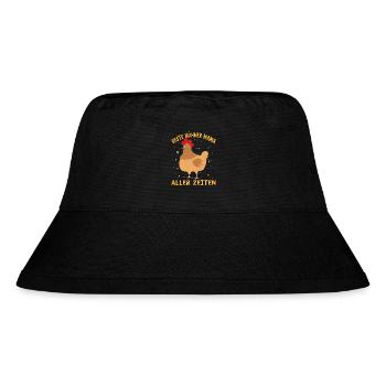 Beste Hühner Mama Aller Zeiten - Stanley/Stella recycelter Bucket Hat - Schwarz - Vorne