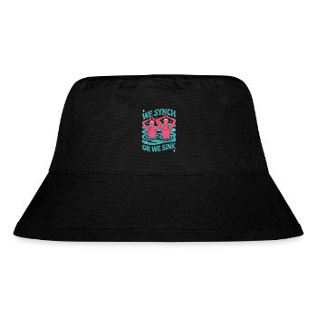 Synchronschwimmen Kunstschwimmen Wassersport - Stanley/Stella recycelter Bucket Hat - Schwarz - Vorne