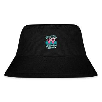 Synchronschwimmen Kunstschwimmen Wassersport - Stanley/Stella recycelter Bucket Hat - Schwarz - Vorne