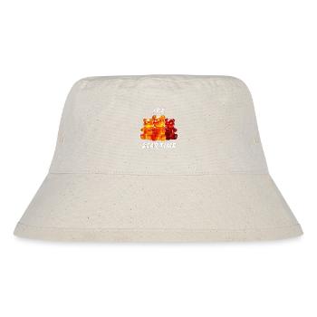 GUMMIBÄREN IT'S BEAR TIME - Stanley/Stella recycelter Bucket Hat - Naturweiß - Vorne