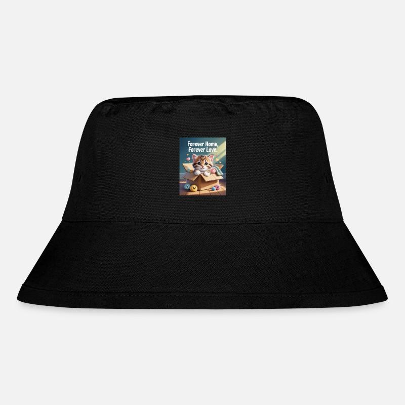 Für Immer Zuhause, Für Immer Liebe - Stanley/Stella recycelter Bucket Hat - Schwarz