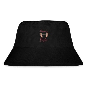 Mamas Bestie Paw Print Typography - Stanley/Stella Recycled Bucket Hat - black - Front