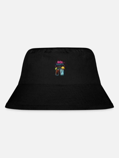 80s Party Neon Drinks - Stanley/Stella recycelter Bucket Hat - Schwarz