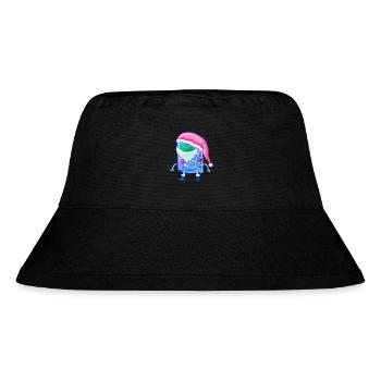 Weihnachts Game Konsole Kawaii Robot Santa - Stanley/Stella recycelter Bucket Hat - Schwarz - Vorne
