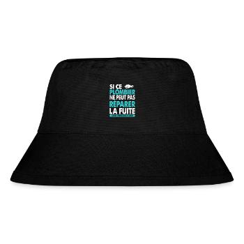 Plumber Profession Gift Idea Funny Phrase - Stanley/Stella Recycled Bucket Hat - black - Front