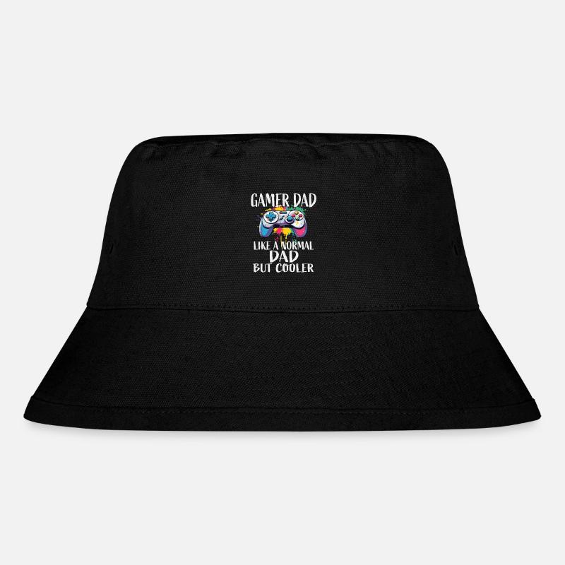 Gamer Dad Controller - Stanley/Stella recycelter Bucket Hat - Schwarz