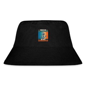 North Sea FORGET THE RETIREMENT HOME ON AFTER - Stanley/Stella Recycled Bucket Hat - black - Front
