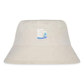 Büsumer LONDON NEW YORK PARIS TOKYO BÜSUM - Stanley/Stella Recycled Bucket Hat - natural - Front