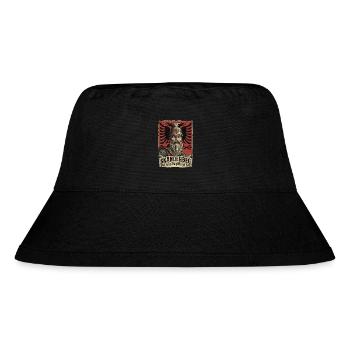 Skanderbeg albanais : Designs Kosovo pour les Albanais - Bob recyclé Stanley/Stella - noir - Devant