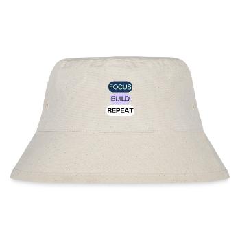 Focus, Build, Repeat – Creator Mindset - Stanley/Stella Recycled Bucket Hat - natural - Front
