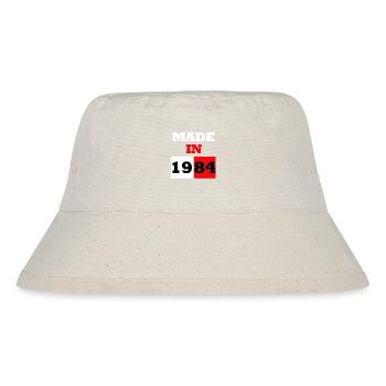 Made in 1984 Birthday Strong Retro Typo - Stanley/Stella Recycled Bucket Hat - natural - Front