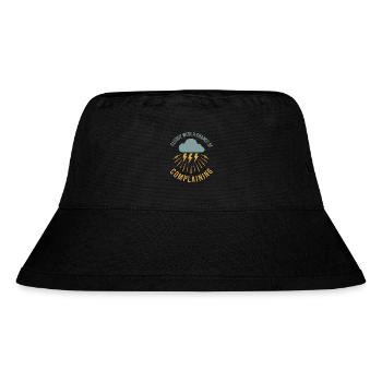 Wetter Drama Humor Geschenk Regen Schnee - Stanley/Stella recycelter Bucket Hat - Schwarz - Vorne