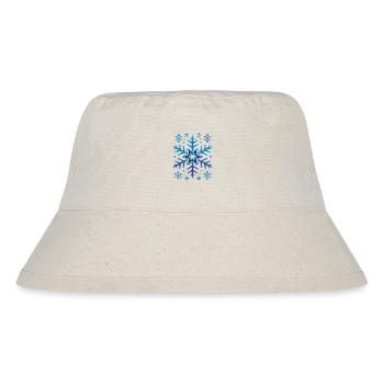 Große Elegante Schneeflocke Winter - Stanley/Stella recycelter Bucket Hat - Naturweiß - Vorne