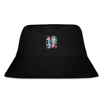 Mermaid 1st Birthday 1 Year - Stanley/Stella Recycled Bucket Hat - black - Front