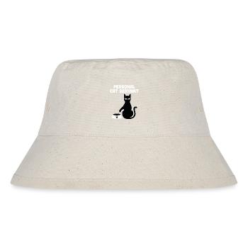 Persönlicher Katzendiener - Stanley/Stella recycelter Bucket Hat - Naturweiß - Vorne
