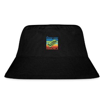 Funny Harmonica Player Gimme Some Harmonica - Stanley/Stella Recycled Bucket Hat - black - Front