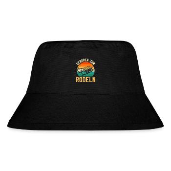 Bob Driver BORN TO TOBOGGAN FUN - Stanley/Stella Recycled Bucket Hat - black - Front