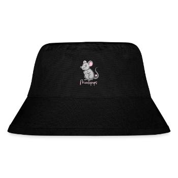 Mausepups Mause Pups Maus Pupsen Furzen Furz - Stanley/Stella recycelter Bucket Hat - Schwarz - Vorne