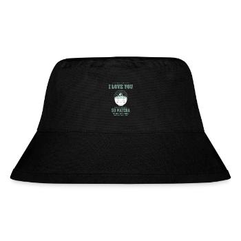 I Love You So Matcha Green Tea Matcha Latte - Stanley/Stella Recycled Bucket Hat - black - Front