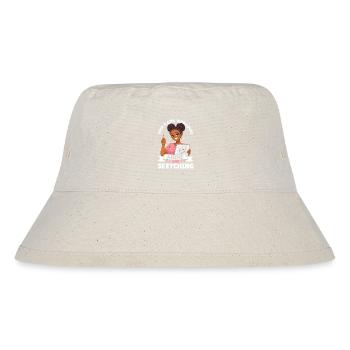 Nur Ein Mädchen, Das Anime Liebt Und Afro Zeichnet - Stanley/Stella recycelter Bucket Hat - Naturweiß - Vorne