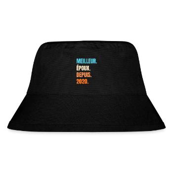 Meilleur Époux Depuis 2020 Cadeau Mari - Bob recyclé Stanley/Stella - noir - Devant