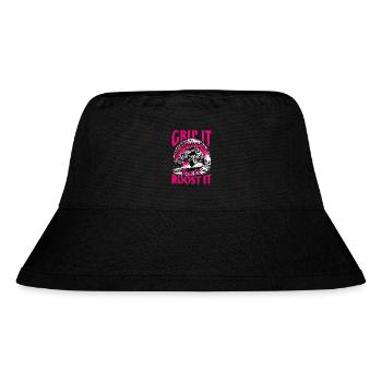 UTV Off Road Girl Woman 4 Wheeler Side by side - Stanley/Stella recycelter Bucket Hat - Schwarz - Vorne