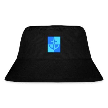 Anker - Stanley/Stella recycelter Bucket Hat - Schwarz - Vorne