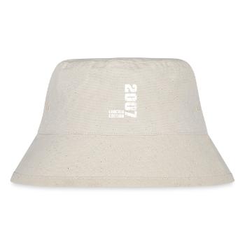 19-jähriges Geburtstagsgeschenk 2007 Junge-Mädchen - Stanley/Stella recycelter Bucket Hat - Naturweiß - Vorne