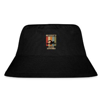 Mir reicht's Ich geh schwimmen Retro Schwimmer - Stanley/Stella recycelter Bucket Hat - Schwarz - Vorne