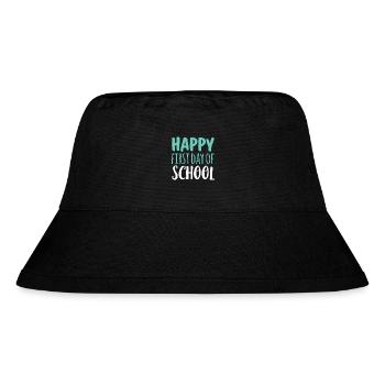 Bright First Day of School - Stanley/Stella Recycled Bucket Hat - black - Front