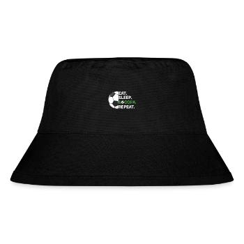 Eat Sleep Soccer Repeat - Soccer Player - Stanley/Stella Recycled Bucket Hat - black - Front