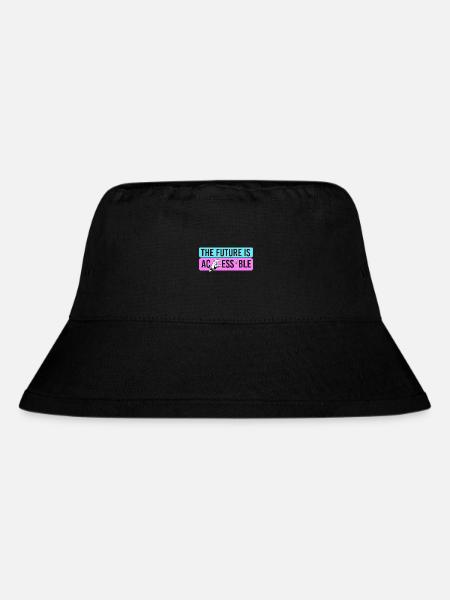 Blindenschrift Braille Blind - Stanley/Stella recycelter Bucket Hat - Schwarz