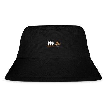 Mountainbike Fahrrad Downhill - Stanley/Stella recycelter Bucket Hat - Schwarz - Vorne