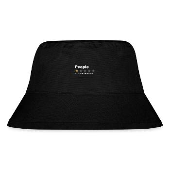 People - what a nightmare low star rating humor - Stanley/Stella Recycled Bucket Hat - black - Front