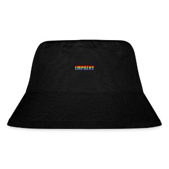 EMPATHIE Regenbogen LGBT Gay Pride Verbündeter - Stanley/Stella recycelter Bucket Hat - Schwarz - Vorne