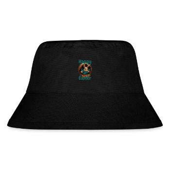 happy Easter Osterhase im Osterkorb Hase Ostern - Stanley/Stella recycelter Bucket Hat - Schwarz - Vorne