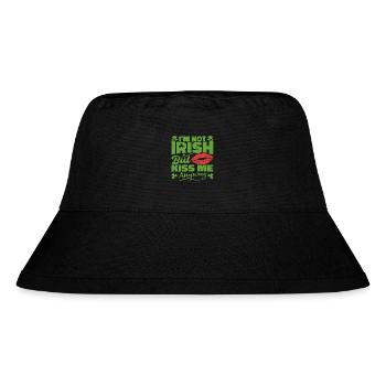 I'm Not Irish But Kiss Me Anyway St. Patrick's Day - Stanley/Stella Recycled Bucket Hat - black - Front