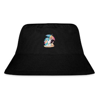 Eiscreme-Spaß - Erfrischend anders - Stanley/Stella recycelter Bucket Hat - Schwarz - Vorne