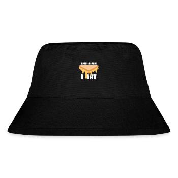 Grillkäse gegrillter Käse | Käseliebhaber Geschenk - Stanley/Stella recycelter Bucket Hat - Schwarz - Vorne
