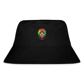 Burundi - Stanley/Stella recycelter Bucket Hat - Schwarz - Vorne
