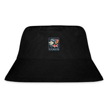 Aquarium Aquarianer Aquaristik Zierfisch Geschenk - Stanley/Stella recycelter Bucket Hat - Schwarz - Vorne