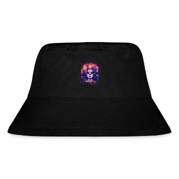 Los Muertos Tag der Toten Halloween-Frau - Stanley/Stella recycelter Bucket Hat - Schwarz - Vorne